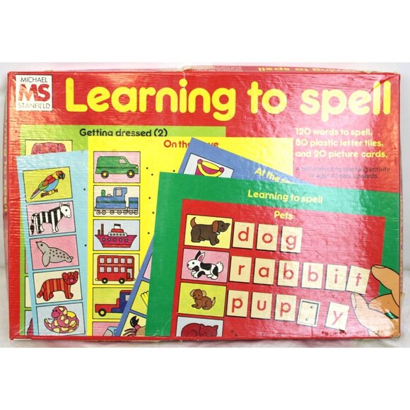 Vtg Michael Stanfield Learning to Spell Activity Age 4-6 Preschool Kindergarten - Picture 1 of 7